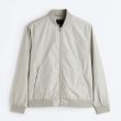 Light Gray Bomber Jacket 