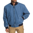 Men Denim Bomber Jacket