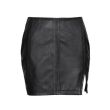 Leather Skirt With Slit