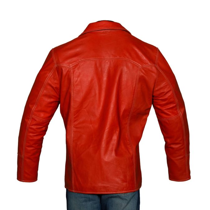 Brad Pitt Leather Jacket Fight Club
