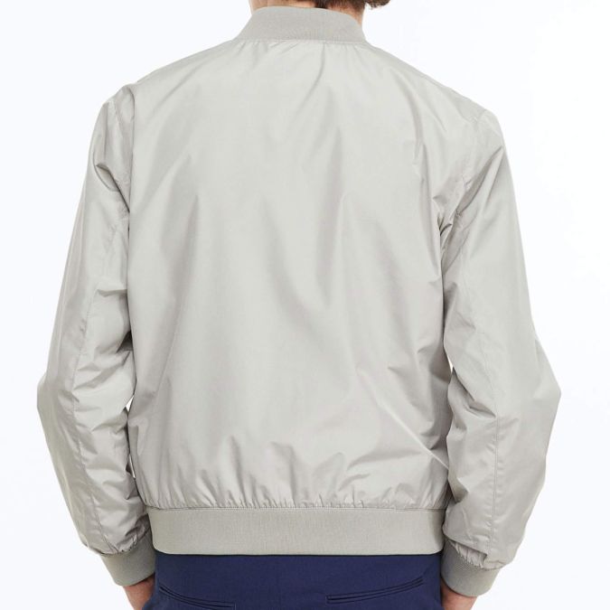 Light Gray Bomber Jacket Mens