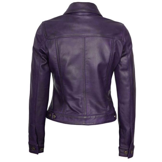 Purple Biker Jacket