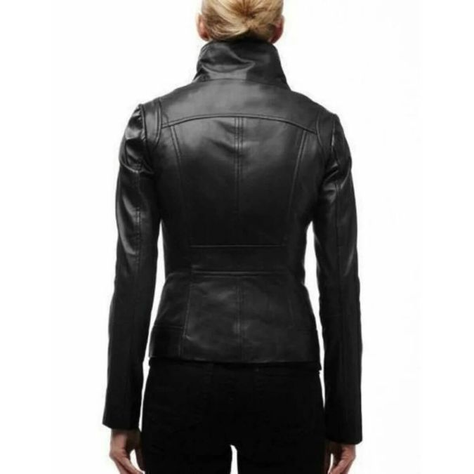 Slim Fit Womens Leather Jacket